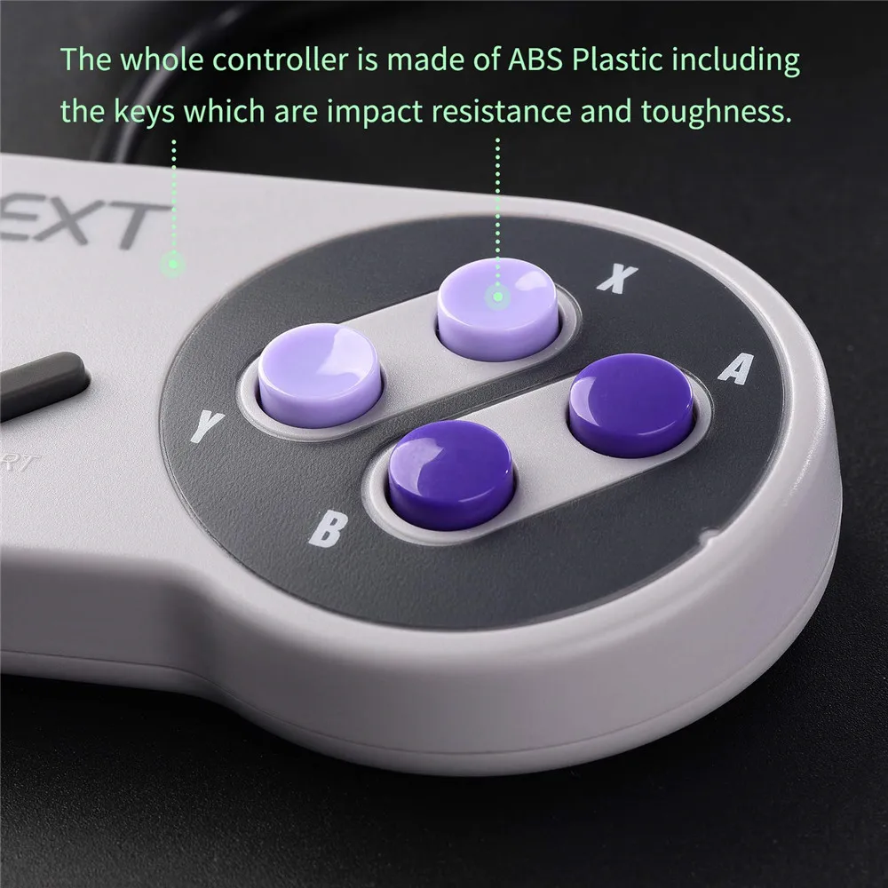 10 /  Ŭ  USB 2.0  Ʈѷ  е ̽ƽ Windows PC MAC ǻ SNES Ʈ  