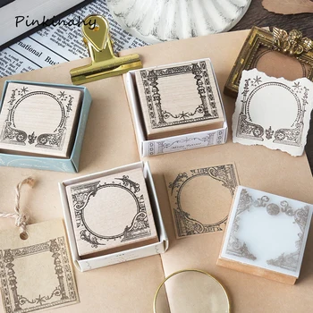 

Vintage Rococo Series Retro pattern Decoration Stamps Wooden Rubber Stamp Set DIY Scrapbooking Cards Decoration Embossing