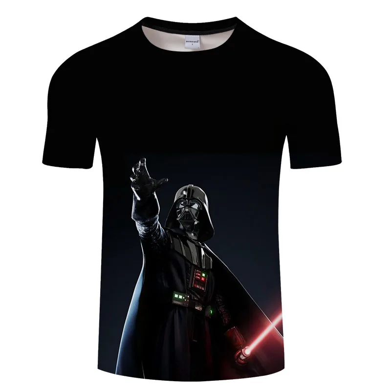 Лидер продаж футболка с принтом в стиле Звездные войны 3D мужская летняя крутая
