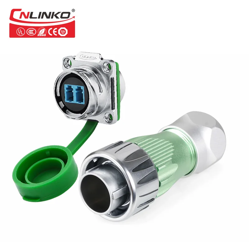 CNLINKO M24 AC DC кабель IP67 Водонепроницаемый волоконно оптический соединитель 2 Pin