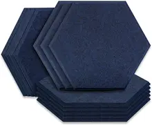 Panneaux en mousse acoustique pour Studio, 12 pièces, traitement d'isolation phonique, KTV, murs de salle, coussin en mousse insonorisé avec bandes