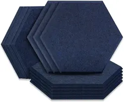 Panneaux en mousse acoustique pour Studio, 12 pièces, traitement d'isolation phonique, KTV, murs de salle, coussin en mousse insonorisé avec bandes 