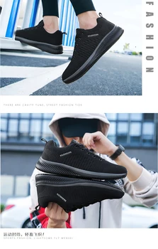 

New Style Lace Up Male Sneakers Casual Breathable Mens Mesh Shoes Popular No-slip Men Shoes Tenis Masculino Zapatillas Hombre 66
