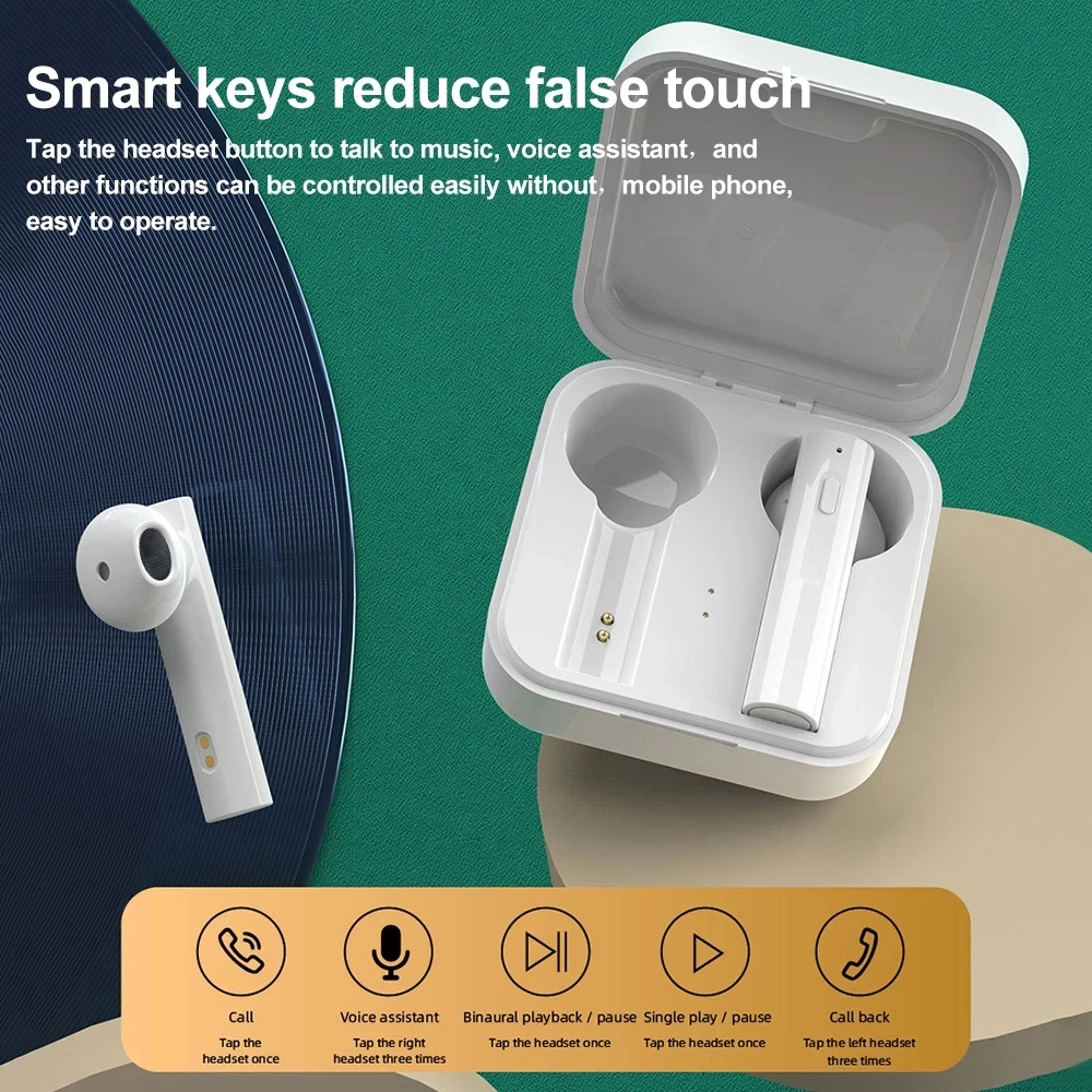 Air6 Plus Headphones Wireless Bluetooth Earphones Sports Earbuds LED Digital Display Music Headsets For Huawei Iphone Xiaomi TWS