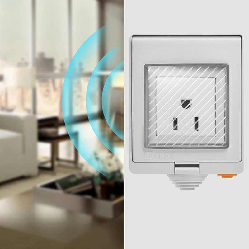 SONOFF S55 Wi-Fi умная Водонепроницаемая безопасная розетка Телефон пульт дистанционного управления интеллектуальная жизнь Auo штекер Alexa или Google Assistant iftt
