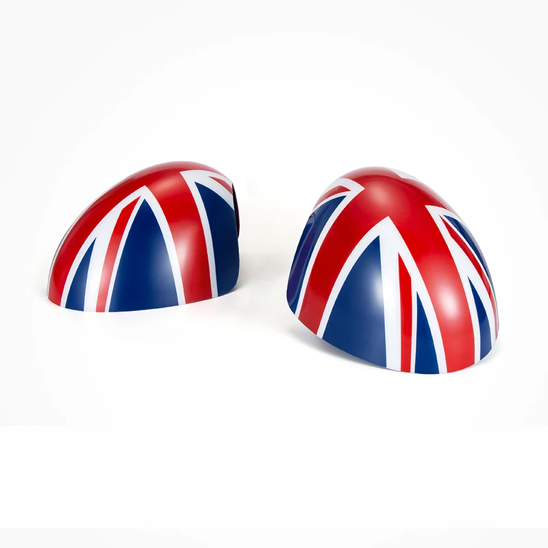 Red blue flag 2 шт. зеркало заднего вида декоративные ракушки для MINI Cooper JCW R55 R56 R61 R60 автомобильные аксессуары Внешняя Автомобильная наклейка модификация - Название цвета: Red blue flag