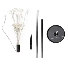 Открытый светодиодный солнечный пейзаж Фейерверк Форма садовый фонарик с защитой от воды лампа на штативе