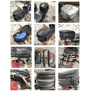 

Oxford cloth Seat bag 30x24x8-15CM Organizer Motorcycle Replacement Black