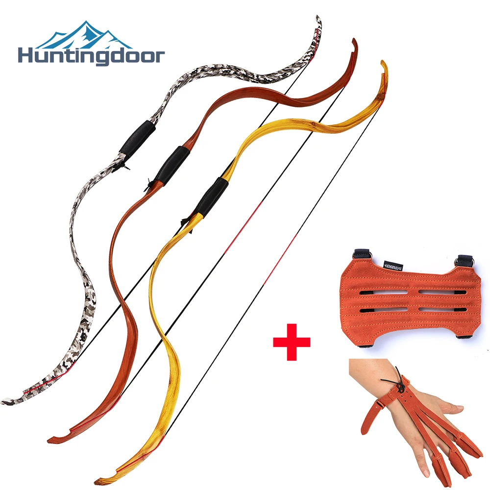 Huntingdoor изогнутый лук 25lbs 126 см традиционные съемные охотничьи нано полимерные