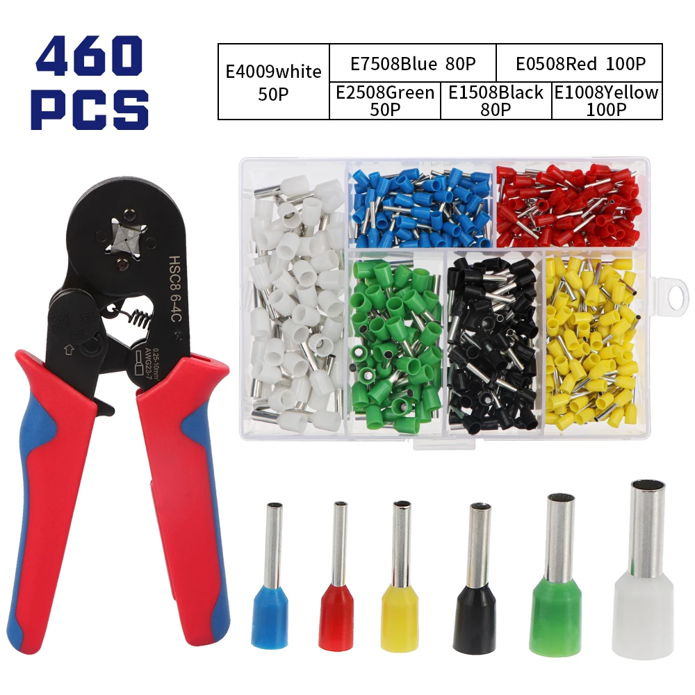 0.2510mm2 Selfadjusting Crimping Pliers With 1200 Wire Terminal Crimp