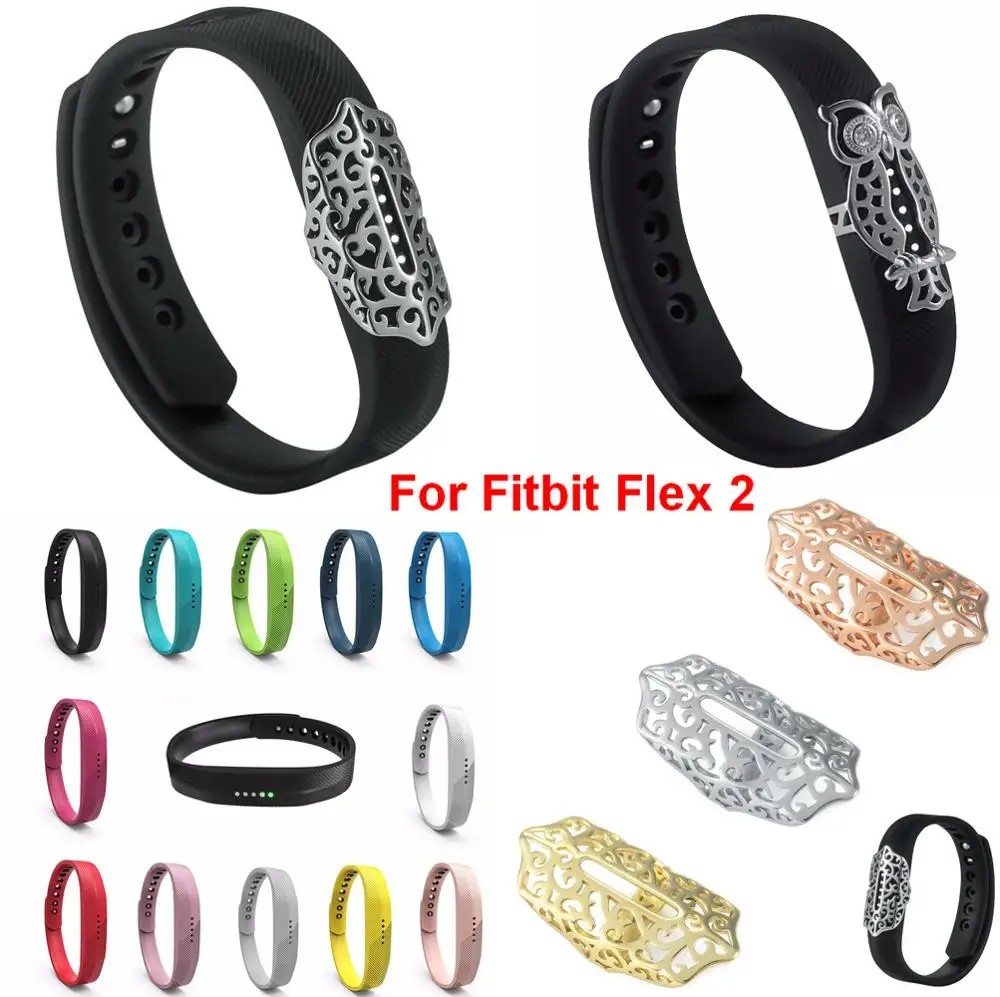 For Fitbit Flex 2!Replacement L//S Diamond Wrist Band Bangle Strap+Metal Cover