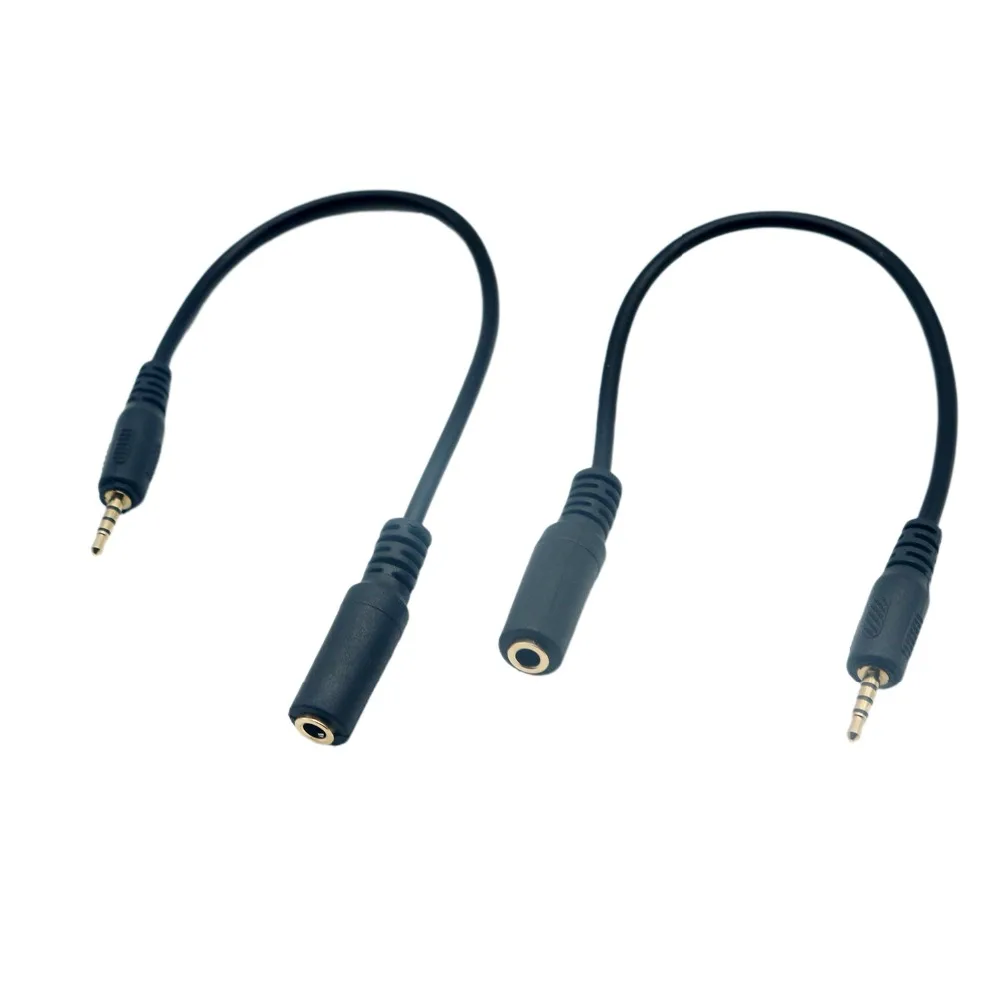 2.5mm4pole公转3.5MM4节母0.2米镀金线 3