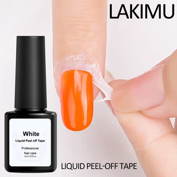 

LAKIMU Poly Tape Gel Varnish Nail Art Gel Polish Peel Palisade Nail Gel Polish Finger Skin Protection Protection Liquid Nail Art