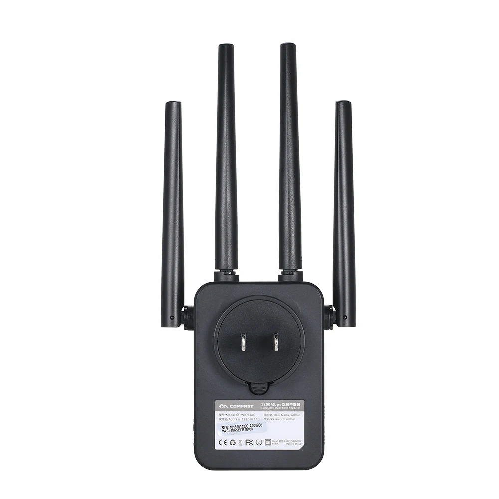 

COMFAST WiFi Repeater Wireless Dual-band 1200Mbps Router Mode WiFi Extender 2.4G&5.8G Wireless Repeater