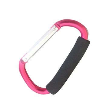 

3pcs Purse Grocery Portable D Shape Carabiner Hanger Outdoor Durable Mommy Clip Shopping Stroller Hooks Organizer Heavy Duty