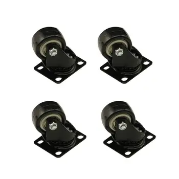 

4PCS 1.5 inch 40kg Bearing Load Office Chair Casters PU Wheel Plunger Rod For Furniture Trolley Chair Swivel Caster Wheel Sale