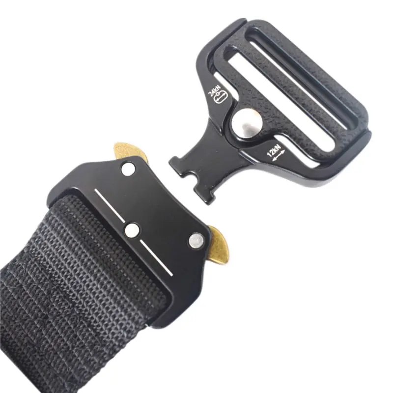 Nylon Military Tactical Belt Adjustable Metal Buckle Outdoor Army Quick Release Training Nylon Belt