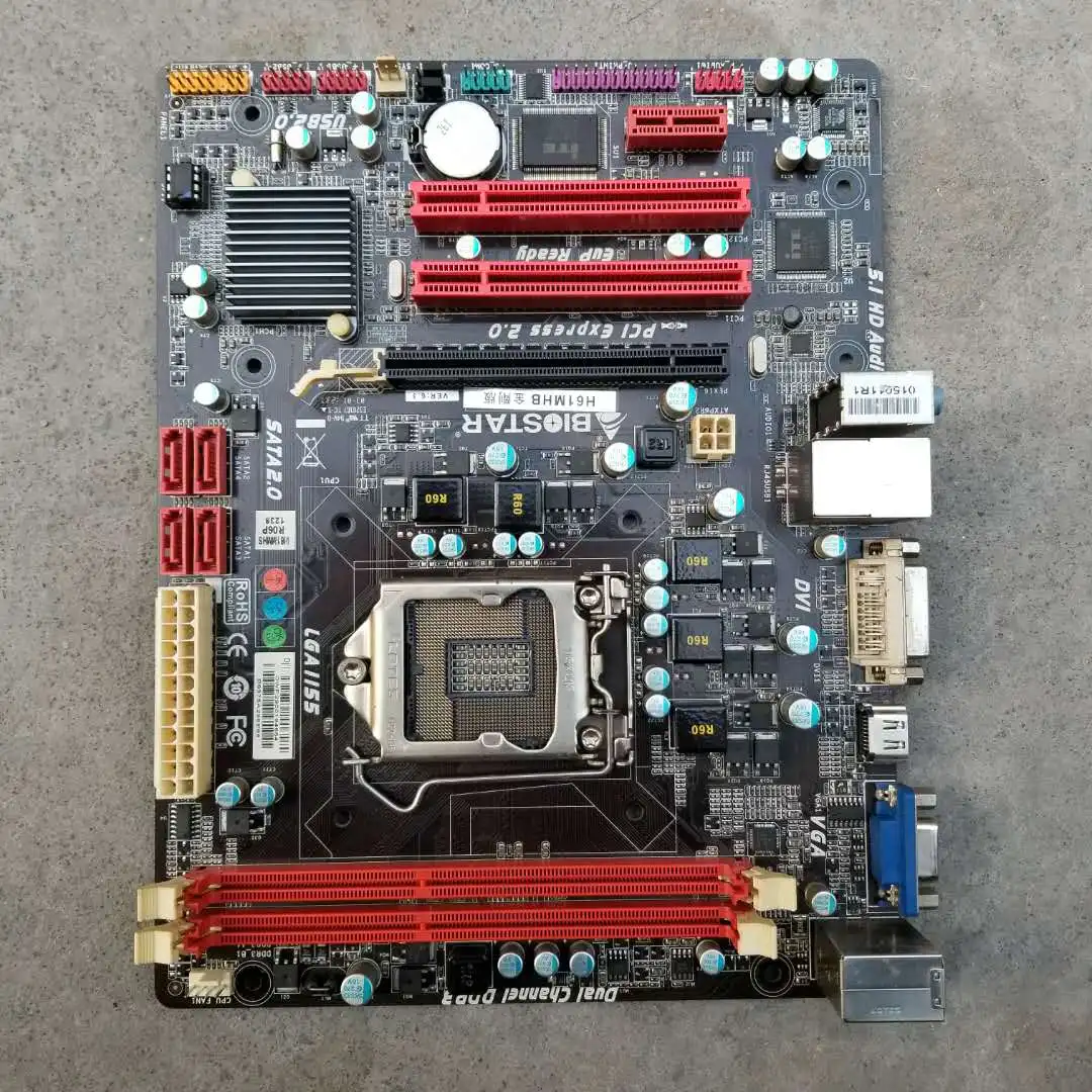 Asus/Asustek H61M-E 1155 Needle G630 i3 i5 второго поколения cpu четырехъядерный комплект материнской платы DDR3 B75