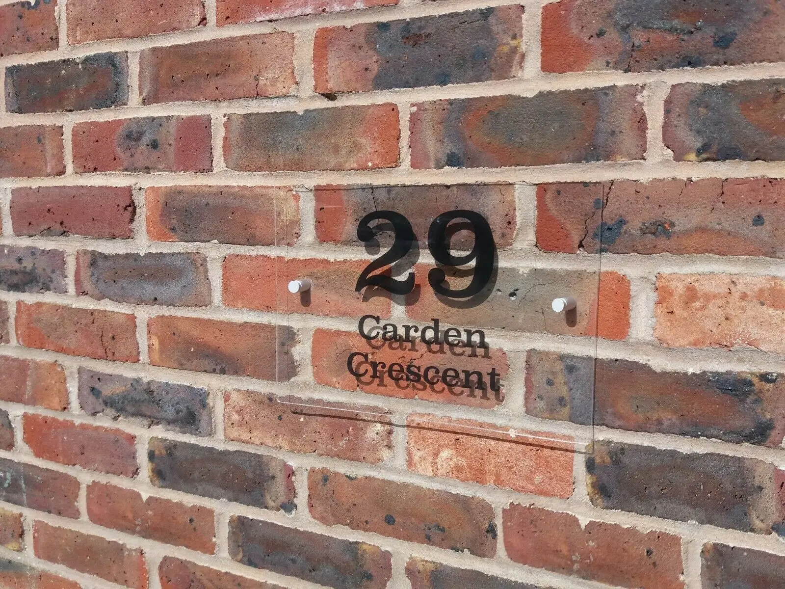 Dettagli su Numero CIVICO Placca в acrilico Porta firмаре Placche бизнес nome consegna veloce-mostra il titolo originale