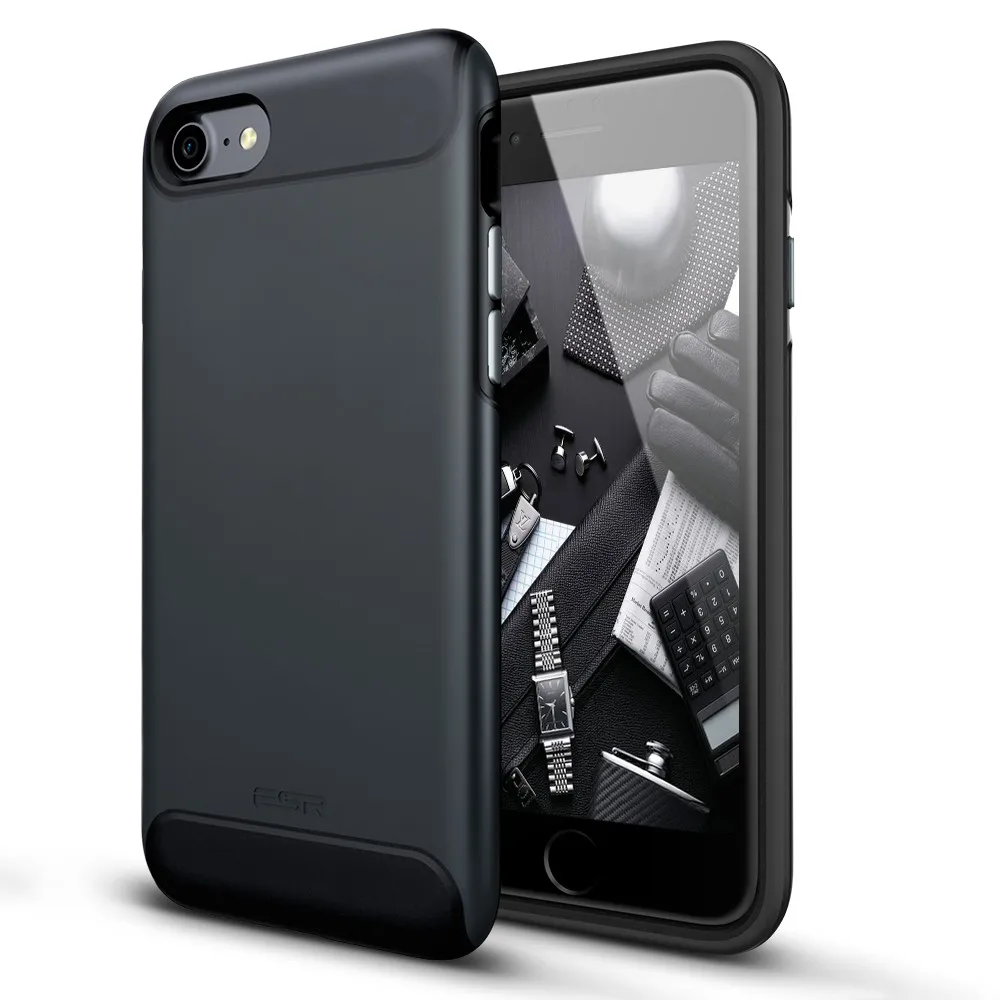 Чехол для iphone 8/8 плюс, ESR Прочный Heavy Duty Бампер Защитный чехол защитный чехол амортизирующий чехол для iphone 8/7/7 Plus - Цвет: Black