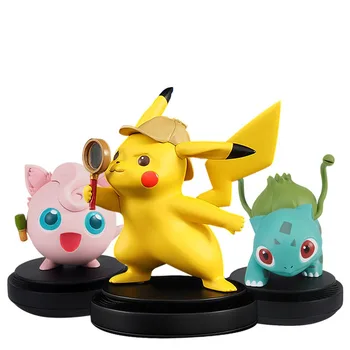 

TAKARA TOMY pokemon Detective Pikachu Aromatherapy Vehicle-mounted fittings Jigglypuff Venusaur anime action & toy figures model