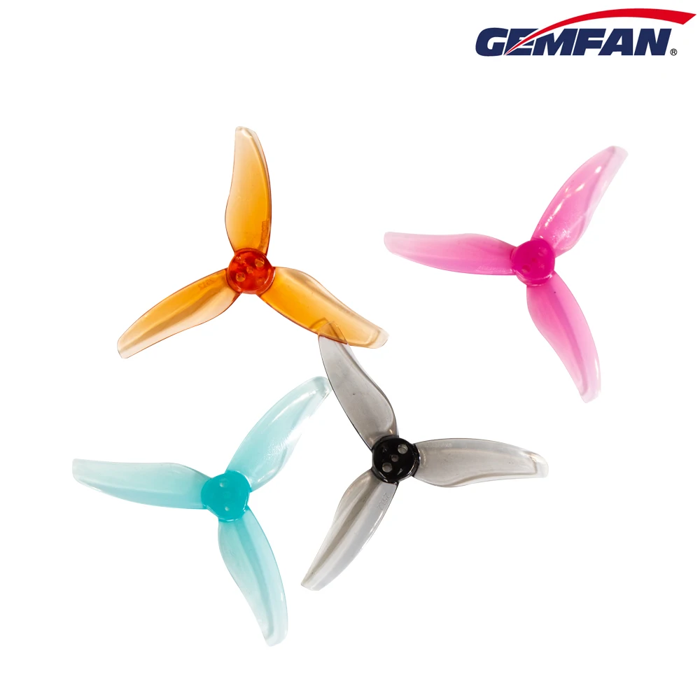 4Pairs Gemfan 2512 2.5X1.2X3 3-Blade PC Propeller 1.5mm for RC FPV Racing Freestyle 2.5inch Toothpick Drones Replacement Parts 6