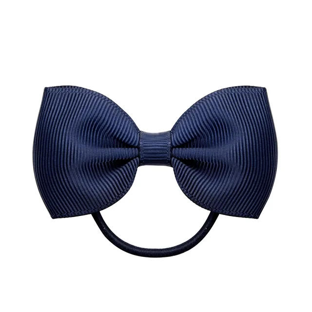 1Pcs Novelty Small Mini Solid Baby Elastic Rubber band Head rope Ribbow Bow Tie For Girls Headwear Hair Accessories 01