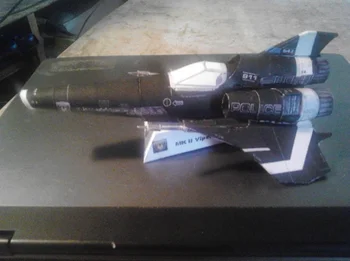 

Fort Galactica Viper No. 2 Black Police Version Viper Mk2 Paper Model DIY Handmade Toy Kit Paper Crafts Decoration