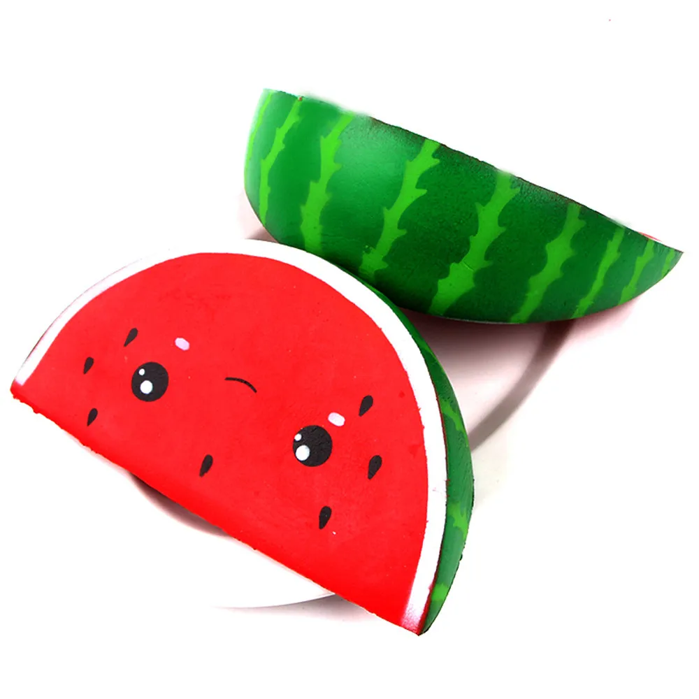 

Cute Smiley Watermelon Mini Cream Squeeze Toy Slow Rising Decompression Fun Carry Play Toys Gift L1213