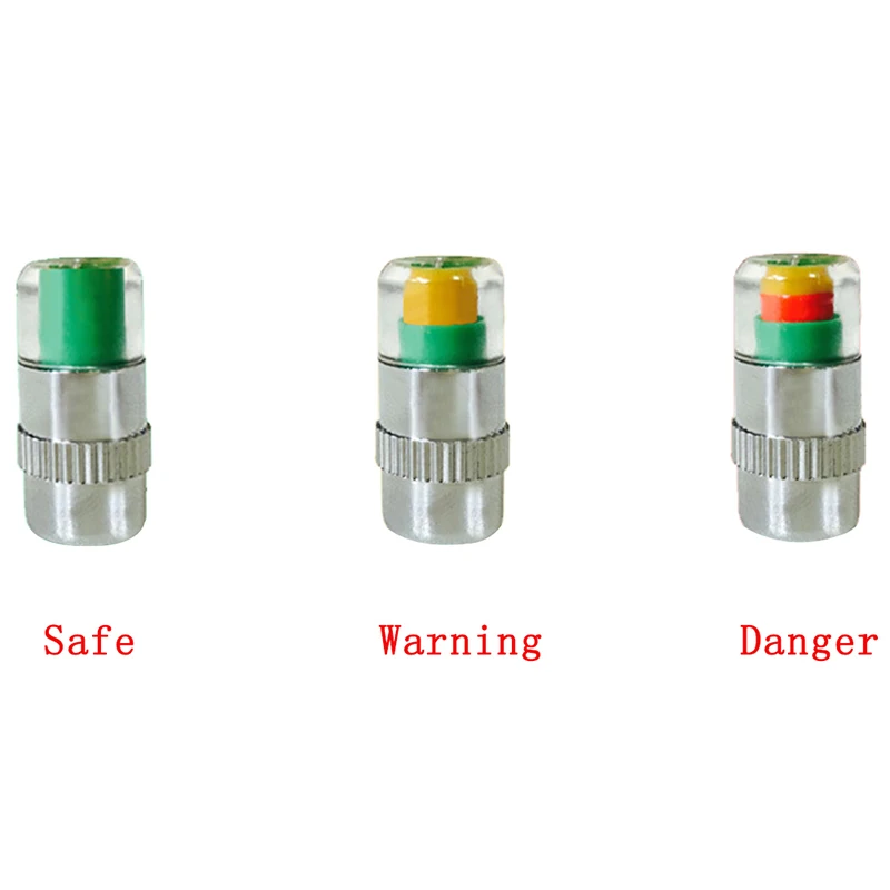 4 шт./лот монитор давления в шинах манометр колпачок Датчик Индикатор оповещения мониторинг набор инструментов