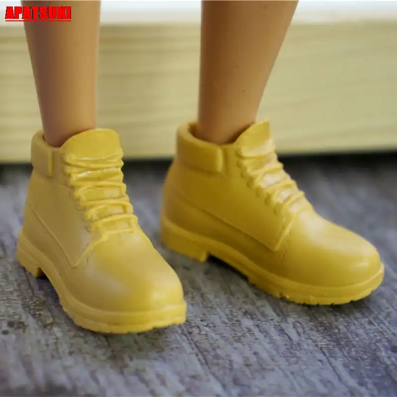 winter boots yellow