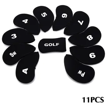 

11PCS Putter Cover Iron Putter Headcover Golf Head Cover Durable Nylon Storage Outdoor Case Sign Club Travel Protect