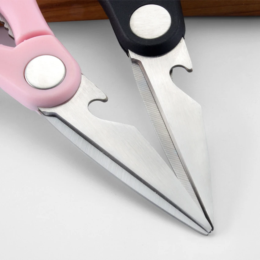 Kitchen Scissors Made with Food-Grade Stainless Steel, Meat Shears Bottle Opener, Poultry Shears for Bone, Chicken, Meat, Fish 4