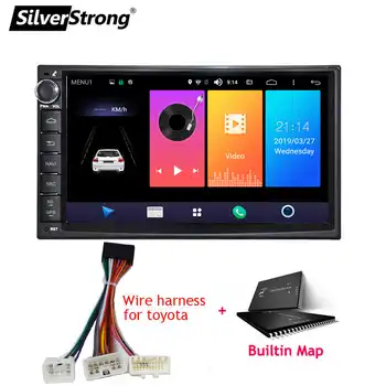 SilverStrong Android9.0 Universal 1Din Car Radio GPS Auto Stereo LADA GRANTA Car radio tape recorder for Toyota/Nissan 707M3