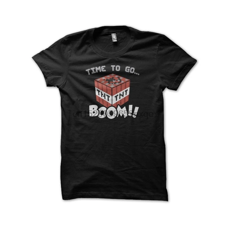 Мужская футболка Time to go TNT Boom черные футболки женская и | одежда