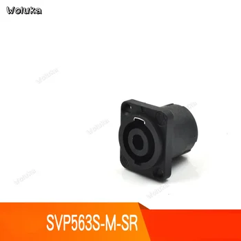 

5pcs/lot 4-core socket connector speaker plug black audio speaker socket 3S-M-3R CD50 W05