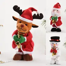 Jouet de noël avec Instrument, jouet de bonhomme de neige électrique, léger, son de musique, pour le plaisir