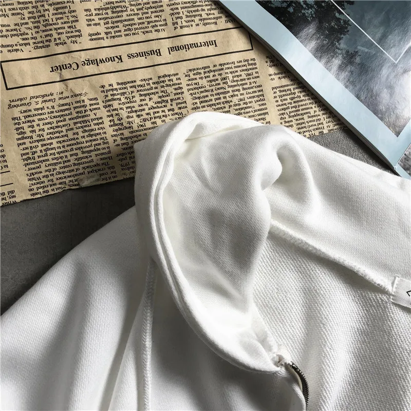Новые весенне-осенние повседневные свободные хлопковые weatshirts женские Универсальные однотонные пальто с капюшоном толстовки с длинными рукавами на шнурке Colthing M750