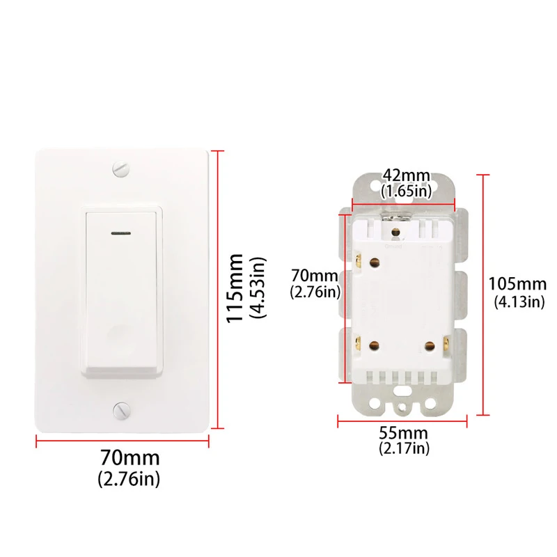 Американский кнопочный переключатель Wifi умный настенный светильник Диммер мобильное приложение пульт дистанционного управления не требуется концентратор Работает с Amazon Alexa G