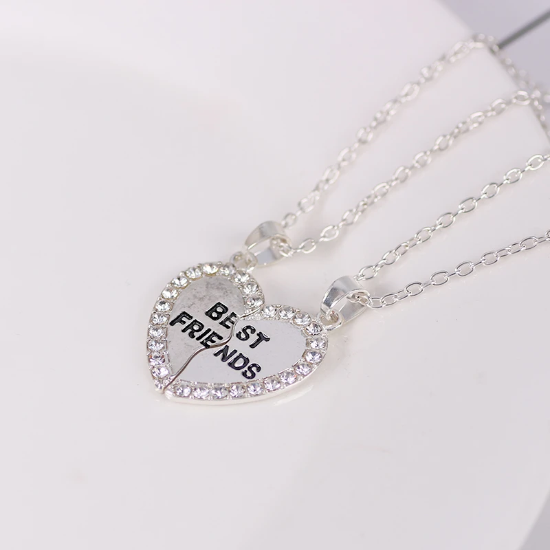 2 Collane Dell'Amicizia A Cuore - Regalo Perfetto Per Migliore Amica, Compleanno, Anniversario