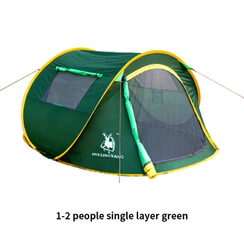 

1-2 Person Camping Throw Tent Automatic Open Ultralight Waterproof Beach Tents Outdoor Hiking Large Family Tent Acampamento