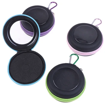 

Essential Oil Storage Bag 10 Bottles Round Essential Oil Case Organizer 2.5ml Rolling Bottle Travel Portable Carrying Holder