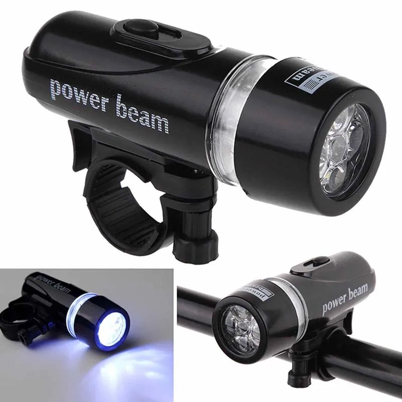 Flash Deal Bike Front Light Waterproof 5 LED Lamp Bike Bicycle Flashlight Cycling Waterproof Torch Bike Headlight 0