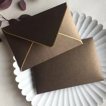 

5pcs/pack Hot Stamping Envelopes Pearl Paper Western Envelopes Perfect for Wedding, Party, Invitation 6.5*4.3inch Purple Color