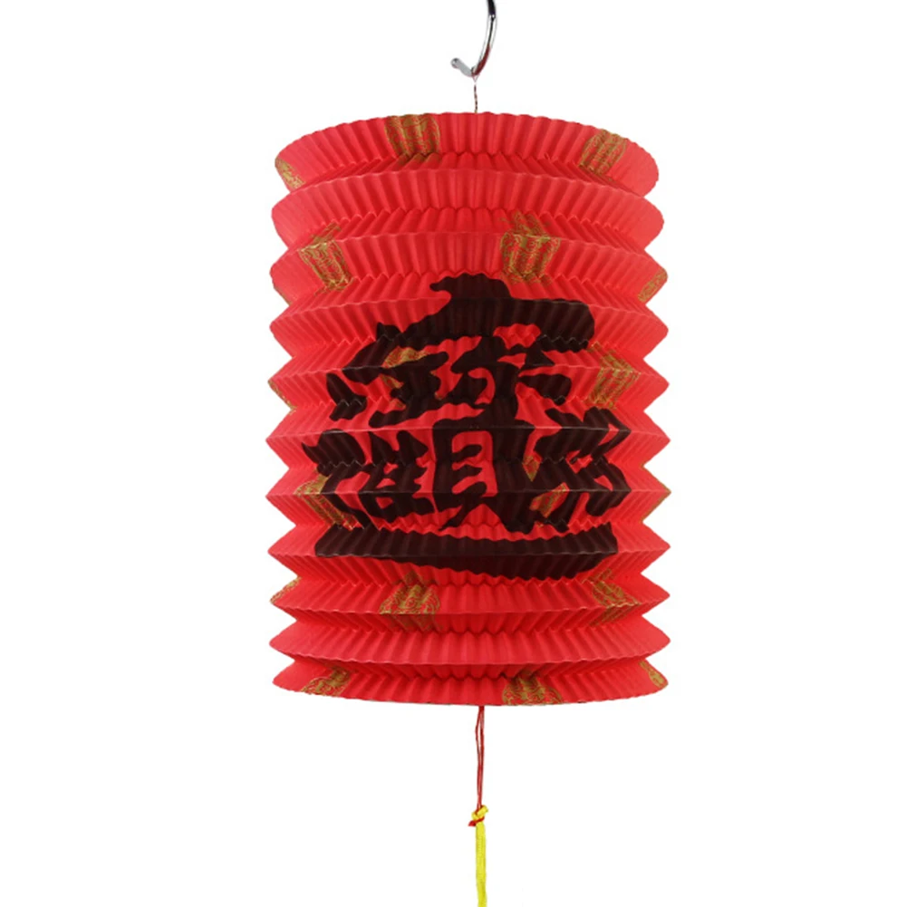 Folding Hanging Pendant Spring Festival Red Paper Lantern Home Decoration Family Reunion Blessing Chinese New Year Traditional