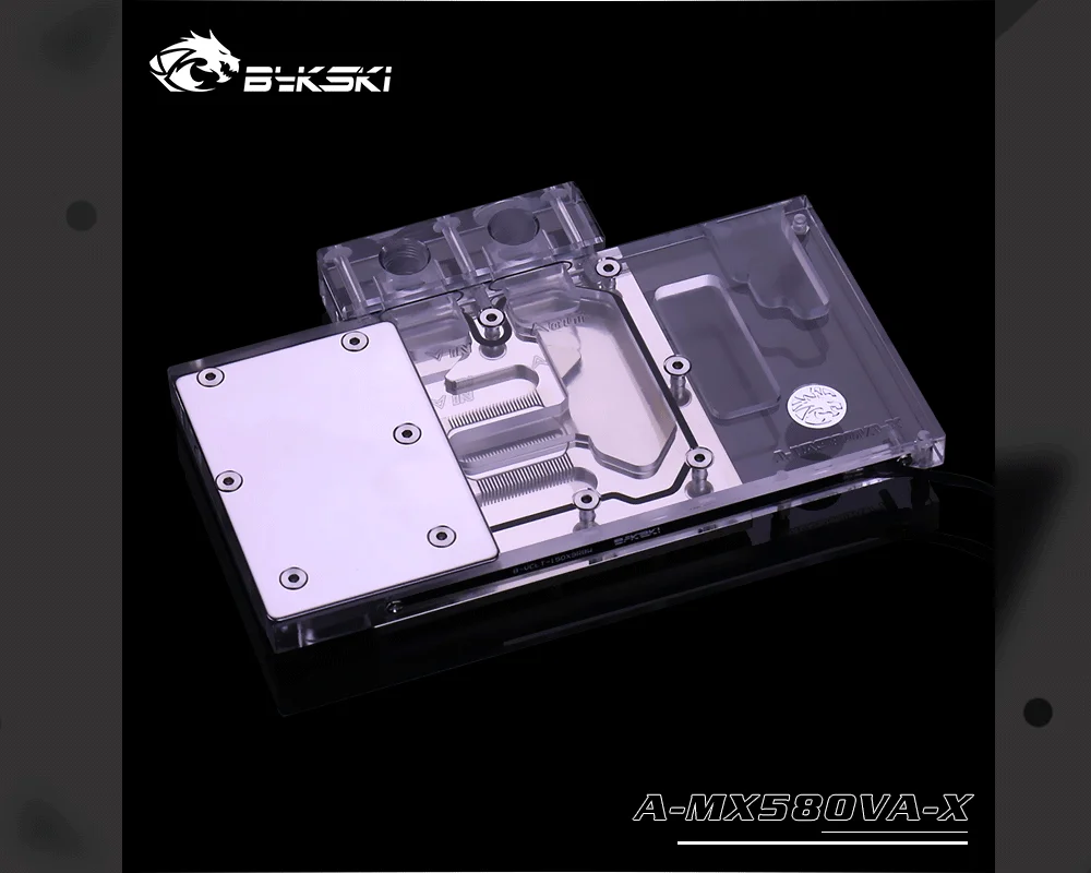 Bykski A-MX58OVA-X, полное покрытие видеокарты блок водяного охлаждения, для Maxsun RX580
