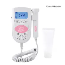 100S6 3,0 МГц никакой радиации ЖК-дисплей fetal Doppler звука младенца монитор сердечного ритма