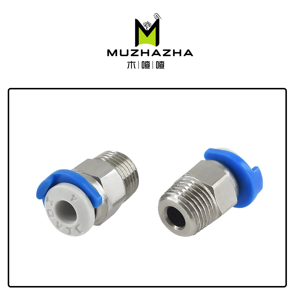 

Pneumatic Fittings Connector Straight Air 3D Printer Copper For Ender 3 MK8 CR10 Extruder PC4-01 Perforated Pneumatic Connector