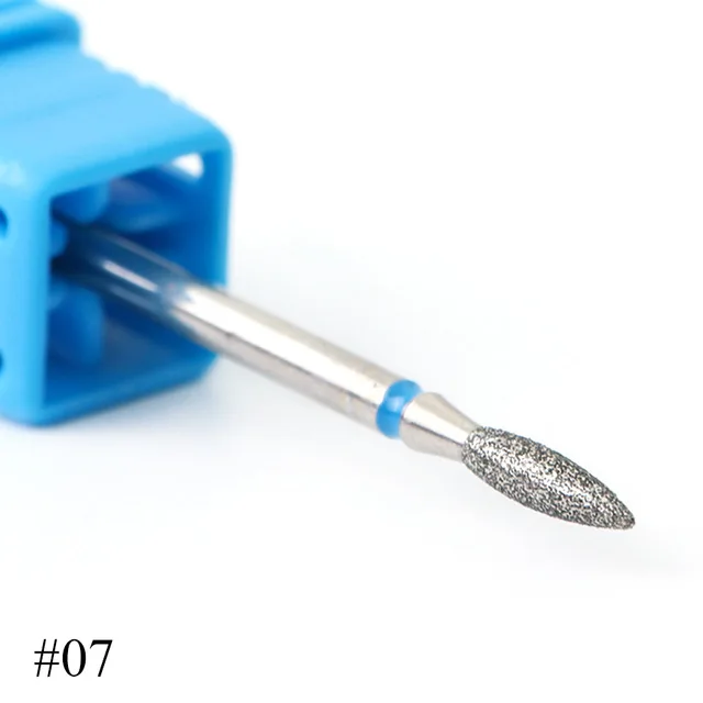 1 шт. алмазные вращающиеся сверла для ногтей Резак для кутикулы для маникюра пилки для ногтей Электрический фрезерный шлифовальный станок Инструменты BE01-29 - Цвет: 07