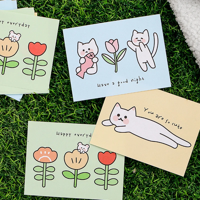 Kawaii симпатичный кошка Медведь блокнот для записей клейкие заметки школьные и